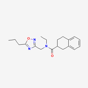 N-ethyl-N-[(5-propyl-1,2,4-oxadiazol-3-yl)methyl]-1,2,3,4-tetrahydronaphthalene-2-carboxamide