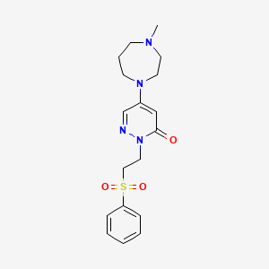 5-(4-methyl-1,4-diazepan-1-yl)-2-[2-(phenylsulfonyl)ethyl]-3(2H)-pyridazinone