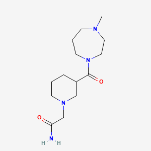 molecular formula C14H26N4O2 B4250749 2-{3-[(4-methyl-1,4-diazepan-1-yl)carbonyl]piperidin-1-yl}acetamide 