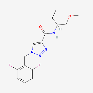 1-(2,6-difluorobenzyl)-N-[1-(methoxymethyl)propyl]-1H-1,2,3-triazole-4-carboxamide