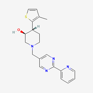 (3S*,4R*)-4-(3-methyl-2-thienyl)-1-[(2-pyridin-2-ylpyrimidin-5-yl)methyl]piperidin-3-ol