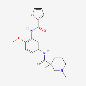 1-ethyl-N-[3-(2-furoylamino)-4-methoxyphenyl]-3-methylpiperidine-3-carboxamide