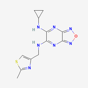 N-cyclopropyl-N'-[(2-methyl-1,3-thiazol-4-yl)methyl][1,2,5]oxadiazolo[3,4-b]pyrazine-5,6-diamine