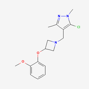 5-chloro-4-{[3-(2-methoxyphenoxy)azetidin-1-yl]methyl}-1,3-dimethyl-1H-pyrazole