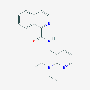 molecular formula C20H22N4O B4250798 N-{[2-(diethylamino)-3-pyridinyl]methyl}-1-isoquinolinecarboxamide 