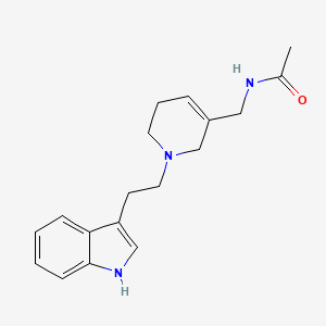 molecular formula C18H23N3O B4250803 N-({1-[2-(1H-indol-3-yl)ethyl]-1,2,5,6-tetrahydropyridin-3-yl}methyl)acetamide 