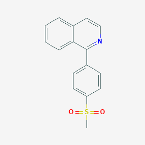 molecular formula C16H13NO2S B4250836 1-[4-(methylsulfonyl)phenyl]isoquinoline 