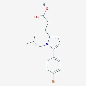 molecular formula C17H20BrNO2 B425084 3-[5-(4-bromophenyl)-1-isobutyl-1H-pyrrol-2-yl]propanoic acid 