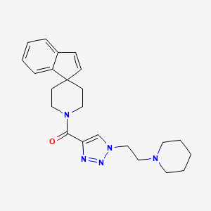 molecular formula C23H29N5O B4250845 1'-({1-[2-(1-piperidinyl)ethyl]-1H-1,2,3-triazol-4-yl}carbonyl)spiro[indene-1,4'-piperidine] 