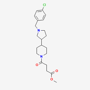 methyl 4-{4-[1-(4-chlorobenzyl)-3-pyrrolidinyl]-1-piperidinyl}-4-oxobutanoate