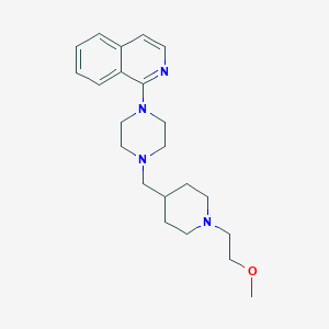 molecular formula C22H32N4O B4250939 1-(4-{[1-(2-methoxyethyl)piperidin-4-yl]methyl}piperazin-1-yl)isoquinoline 