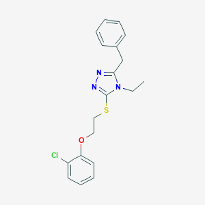 3-benzyl-5-{[2-(2-chlorophenoxy)ethyl]sulfanyl}-4-ethyl-4H-1,2,4-triazole