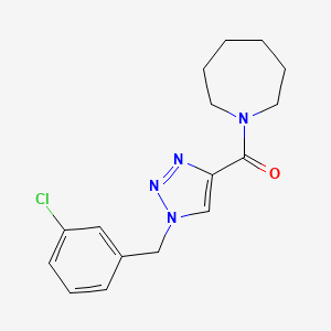 molecular formula C16H19ClN4O B4250982 1-{[1-(3-chlorobenzyl)-1H-1,2,3-triazol-4-yl]carbonyl}azepane 