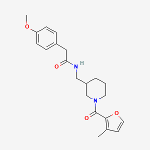 2-(4-methoxyphenyl)-N-{[1-(3-methyl-2-furoyl)-3-piperidinyl]methyl}acetamide