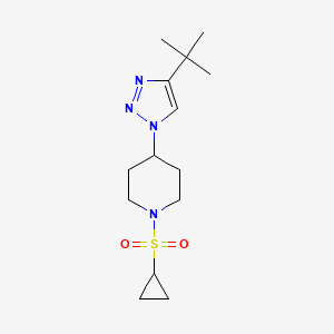 4-(4-tert-butyl-1H-1,2,3-triazol-1-yl)-1-(cyclopropylsulfonyl)piperidine