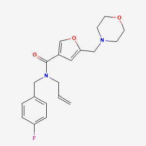 N-allyl-N-(4-fluorobenzyl)-5-(morpholin-4-ylmethyl)-3-furamide