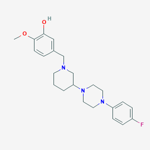 molecular formula C23H30FN3O2 B4251044 5-({3-[4-(4-fluorophenyl)-1-piperazinyl]-1-piperidinyl}methyl)-2-methoxyphenol 