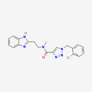 N-[2-(1H-benzimidazol-2-yl)ethyl]-1-(2-chlorobenzyl)-N-methyl-1H-1,2,3-triazole-4-carboxamide