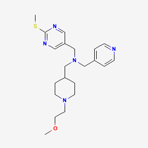 1-[1-(2-methoxyethyl)-4-piperidinyl]-N-{[2-(methylthio)-5-pyrimidinyl]methyl}-N-(4-pyridinylmethyl)methanamine