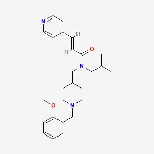 (2E)-N-isobutyl-N-{[1-(2-methoxybenzyl)-4-piperidinyl]methyl}-3-(4-pyridinyl)acrylamide