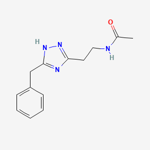 N-[2-(3-benzyl-1H-1,2,4-triazol-5-yl)ethyl]acetamide