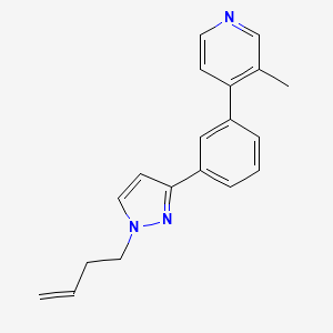 4-{3-[1-(3-buten-1-yl)-1H-pyrazol-3-yl]phenyl}-3-methylpyridine