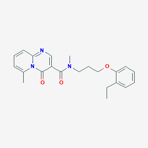 molecular formula C22H25N3O3 B4251139 N-[3-(2-ethylphenoxy)propyl]-N,6-dimethyl-4-oxo-4H-pyrido[1,2-a]pyrimidine-3-carboxamide 