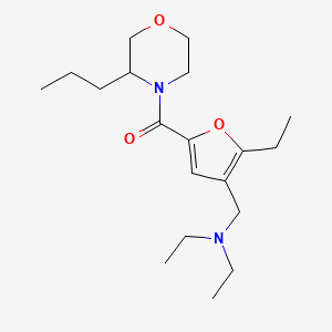 N-ethyl-N-({2-ethyl-5-[(3-propylmorpholin-4-yl)carbonyl]-3-furyl}methyl)ethanamine