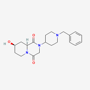 (8R*,9aS*)-2-(1-benzylpiperidin-4-yl)-8-hydroxytetrahydro-2H-pyrido[1,2-a]pyrazine-1,4(3H,6H)-dione