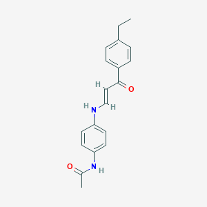molecular formula C19H20N2O2 B425121 N-(4-{[3-(4-ethylphenyl)-3-oxo-1-propenyl]amino}phenyl)acetamide 