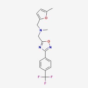 N-methyl-1-(5-methyl-2-furyl)-N-({3-[4-(trifluoromethyl)phenyl]-1,2,4-oxadiazol-5-yl}methyl)methanamine