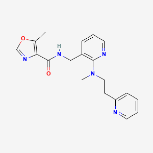 5-methyl-N-[(2-{methyl[2-(2-pyridinyl)ethyl]amino}-3-pyridinyl)methyl]-1,3-oxazole-4-carboxamide