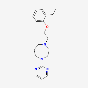 molecular formula C19H26N4O B4251290 1-[2-(2-ethylphenoxy)ethyl]-4-pyrimidin-2-yl-1,4-diazepane 