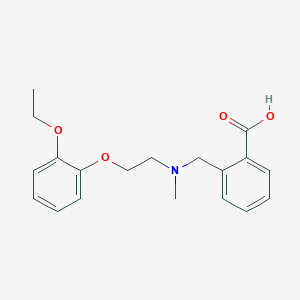 molecular formula C19H23NO4 B4251336 2-{[[2-(2-ethoxyphenoxy)ethyl](methyl)amino]methyl}benzoic acid 