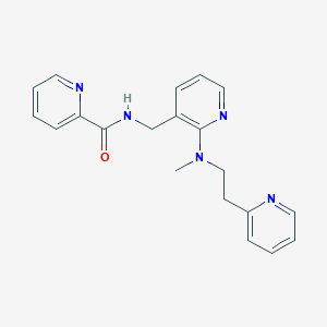 molecular formula C20H21N5O B4251368 N-[(2-{methyl[2-(2-pyridinyl)ethyl]amino}-3-pyridinyl)methyl]-2-pyridinecarboxamide 