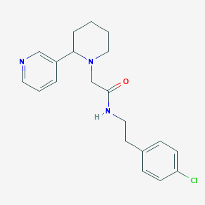 molecular formula C20H24ClN3O B4251377 N-[2-(4-chlorophenyl)ethyl]-2-(2-pyridin-3-ylpiperidin-1-yl)acetamide 