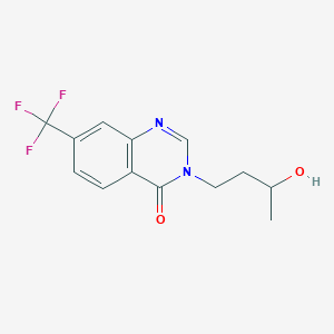 3-(3-hydroxybutyl)-7-(trifluoromethyl)quinazolin-4(3H)-one