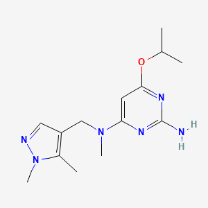 N~4~-[(1,5-dimethyl-1H-pyrazol-4-yl)methyl]-6-isopropoxy-N~4~-methylpyrimidine-2,4-diamine