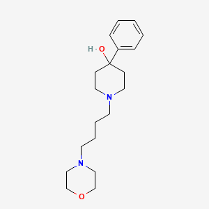 molecular formula C19H30N2O2 B4251511 1-[4-(4-morpholinyl)butyl]-4-phenyl-4-piperidinol bis(trifluoroacetate) (salt) 