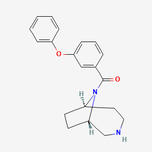 (1S*,6R*)-9-(3-phenoxybenzoyl)-3,9-diazabicyclo[4.2.1]nonane