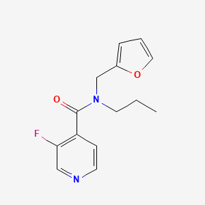 3-fluoro-N-(2-furylmethyl)-N-propylisonicotinamide