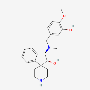 rel-(2R,3R)-3-[(3-hydroxy-4-methoxybenzyl)(methyl)amino]-2,3-dihydrospiro[indene-1,4'-piperidin]-2-ol bis(trifluoroacetate) (salt)