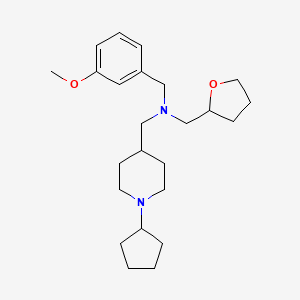 1-(1-cyclopentyl-4-piperidinyl)-N-(3-methoxybenzyl)-N-(tetrahydro-2-furanylmethyl)methanamine