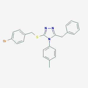 3-benzyl-5-[(4-bromobenzyl)sulfanyl]-4-(4-methylphenyl)-4H-1,2,4-triazole