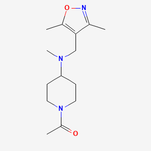 molecular formula C14H23N3O2 B4251578 1-acetyl-N-[(3,5-dimethylisoxazol-4-yl)methyl]-N-methylpiperidin-4-amine 