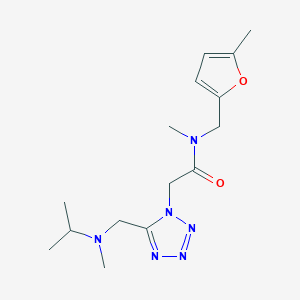 2-(5-{[isopropyl(methyl)amino]methyl}-1H-tetrazol-1-yl)-N-methyl-N-[(5-methyl-2-furyl)methyl]acetamide