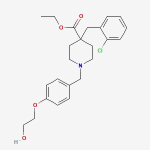 ethyl 4-(2-chlorobenzyl)-1-[4-(2-hydroxyethoxy)benzyl]-4-piperidinecarboxylate