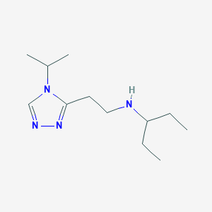 (1-ethylpropyl)[2-(4-isopropyl-4H-1,2,4-triazol-3-yl)ethyl]amine