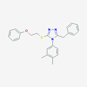 3-benzyl-4-(3,4-dimethylphenyl)-5-[(2-phenoxyethyl)sulfanyl]-4H-1,2,4-triazole
