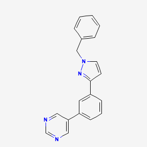 5-[3-(1-benzyl-1H-pyrazol-3-yl)phenyl]pyrimidine